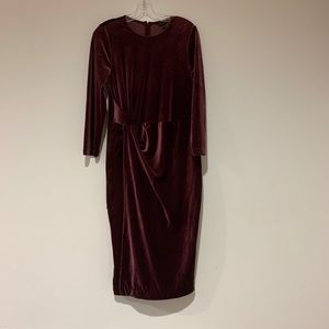 Banana Republic Velvet Wrap  Dress new without Tag